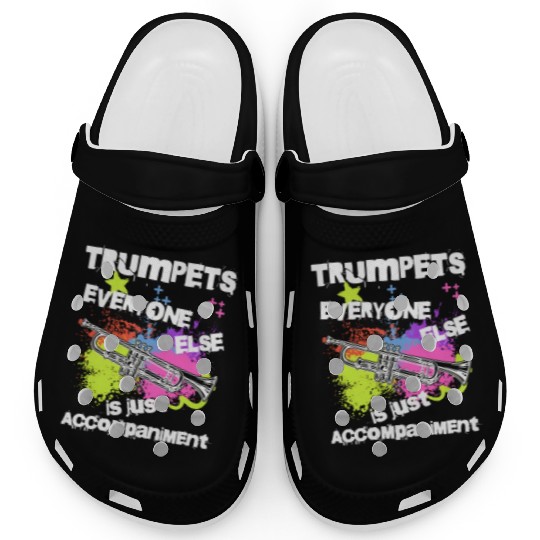 Funny Trumpet Player Music Teacher Marching Band Clogs