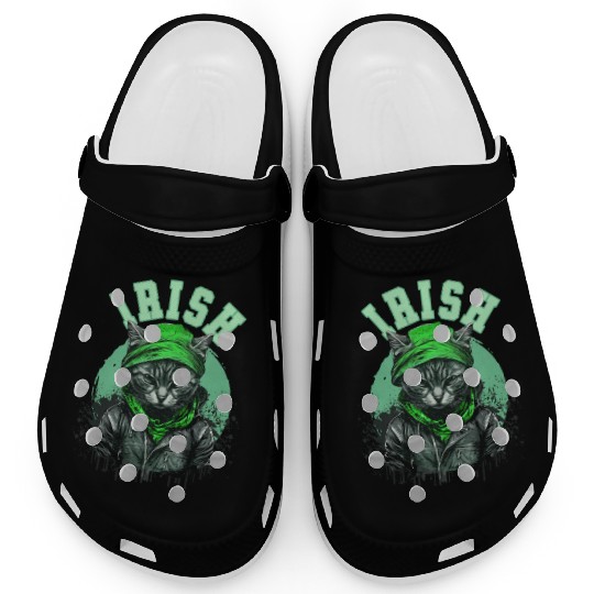 Cat Irish Saint Patrick s Day Ireland Clogs