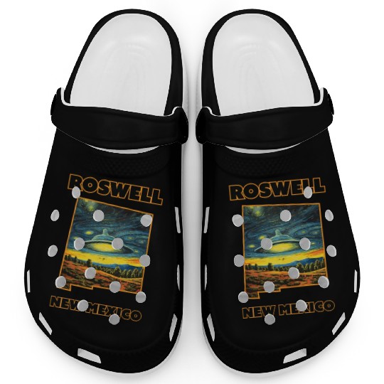 New Mexico Roswell - Alien Saucer Clogs