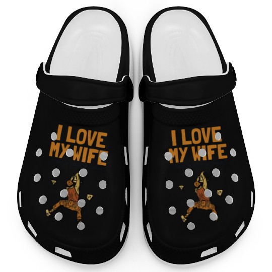 I love my Wife Climbing Bouldering Sport Free Clogs
