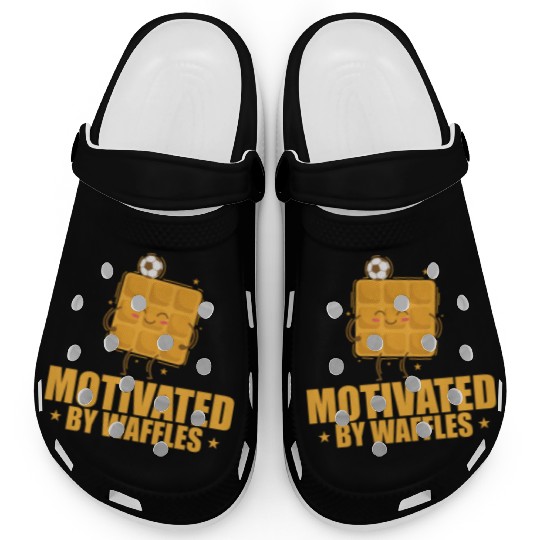 Motivated by Waffles Dough Pastry Snack Clogs