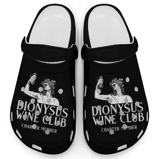 Dionysus Wine Club Charter Member Greek Mythology Clogs