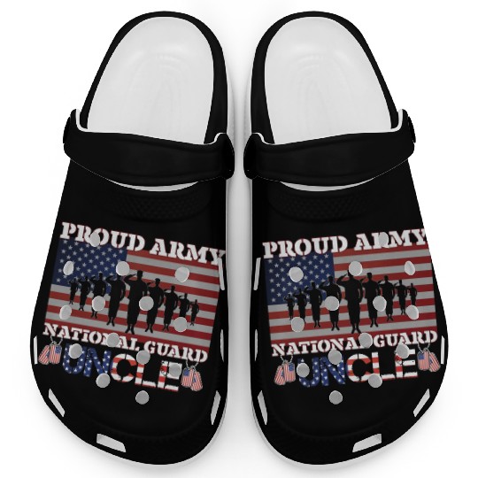 Proud Army National Guard Uncle Clogs