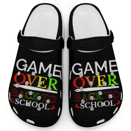 Game Over Back To School Clogs