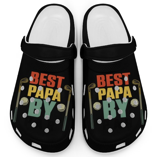 Funny Best Papa By Par Father s Day Golf Clogs