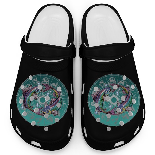 Pisces Zodiac star sign horoscope Astrology Clogs