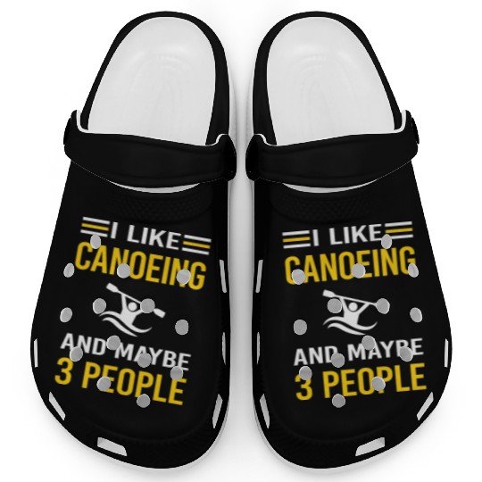 3 People Canoeing Canoe Clogs