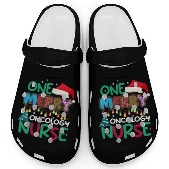One merry Oncology Nurse Christmas Clogs
