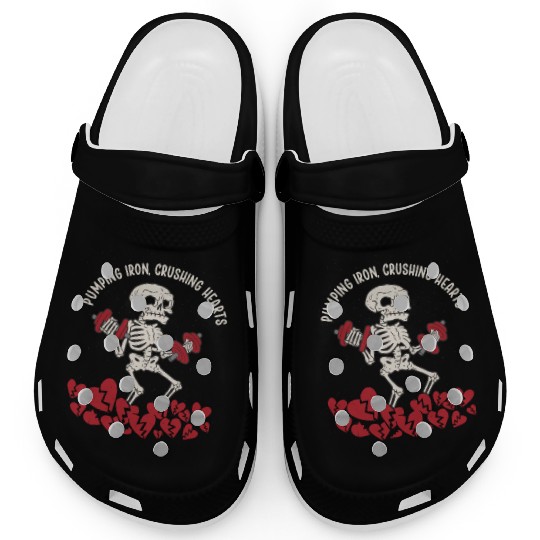 Anti Valentine´s Day Broken Heart Powerlifting Gym Clogs