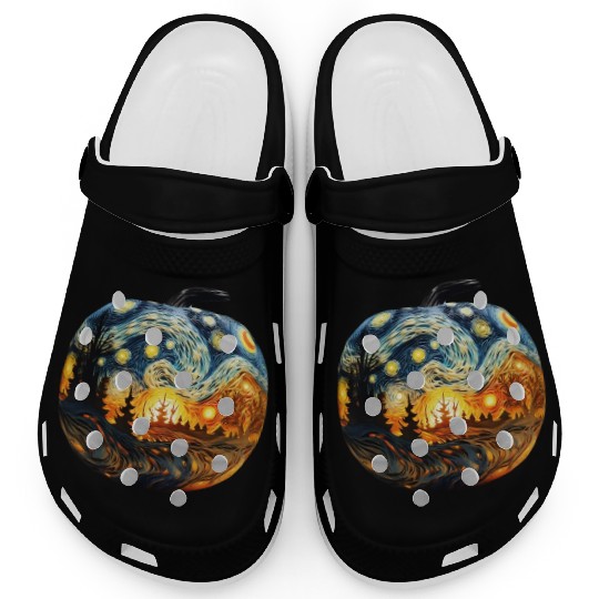 Starry Starry Pumpkin Clogs