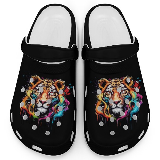 Tiger / Animal / Safari / Wild / Animal Print Clogs