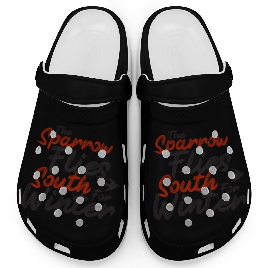 The Sparrow Flies South For Winter - skulduggery Clogs