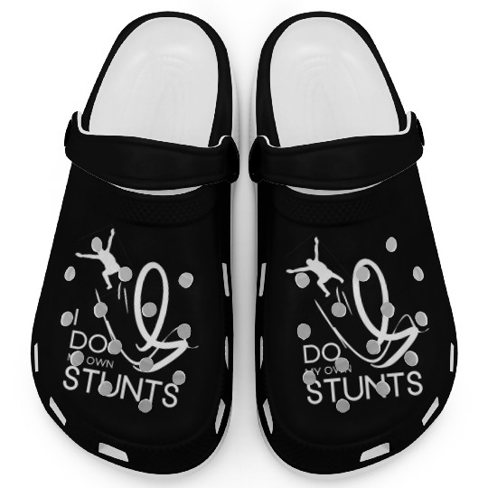 "I Do My Own Stunts" Daredevil Design Clogs
