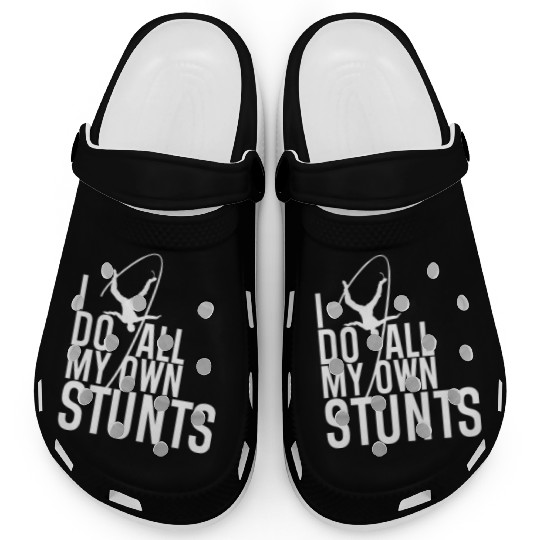 "I Do My Own Stunts" Daredevil Design Clogs