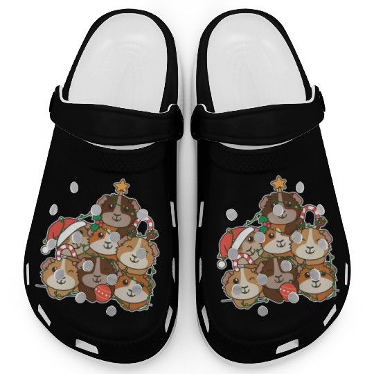 Guinea Pig Christmas Tree Funny Animal Clogs