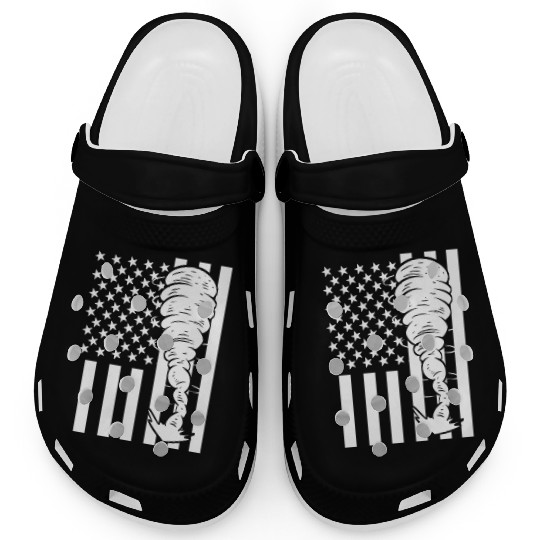 Tornado Fan Chaser TV Reporter Gift Clogs