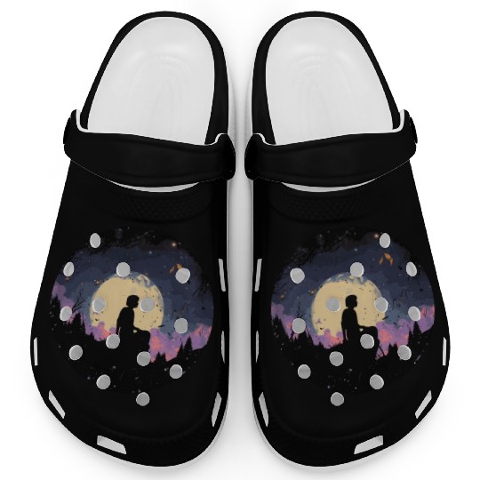 Night Sky Stargaze Enchanting Nature Graphic Lover Clogs