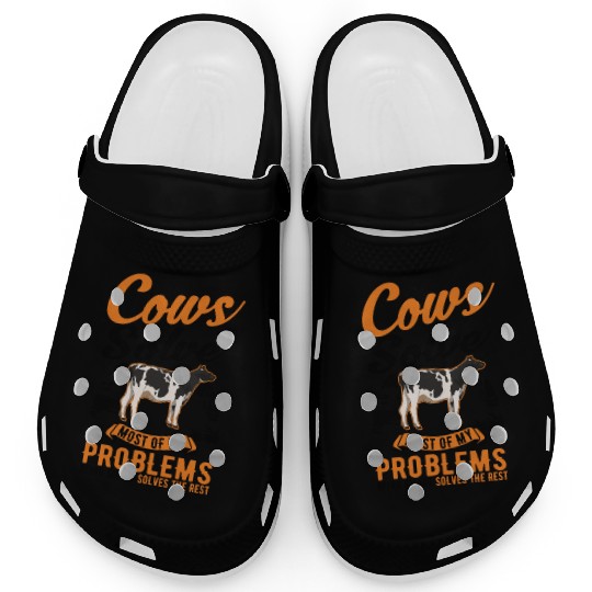 Cow Gift Farmer Cattle Breeder Cows Clogs