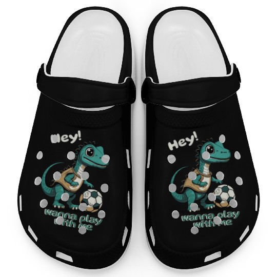 Green baby dino Clogs