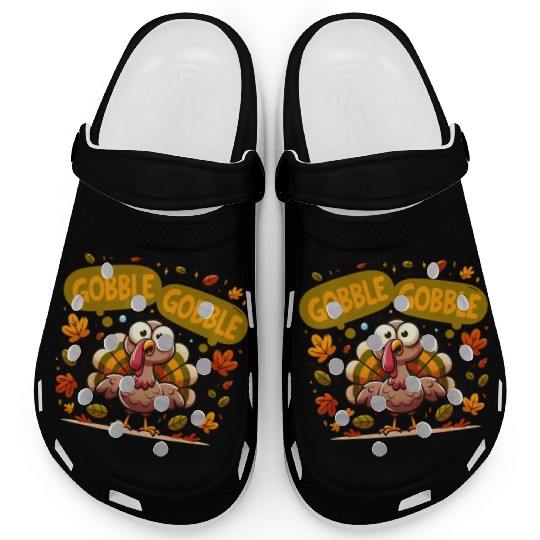 Fun Turkey Gobble Gobble for a Joyful Thanksgiving Clogs