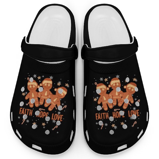 Faith Hope Love Religious Christmas Costume Clogs