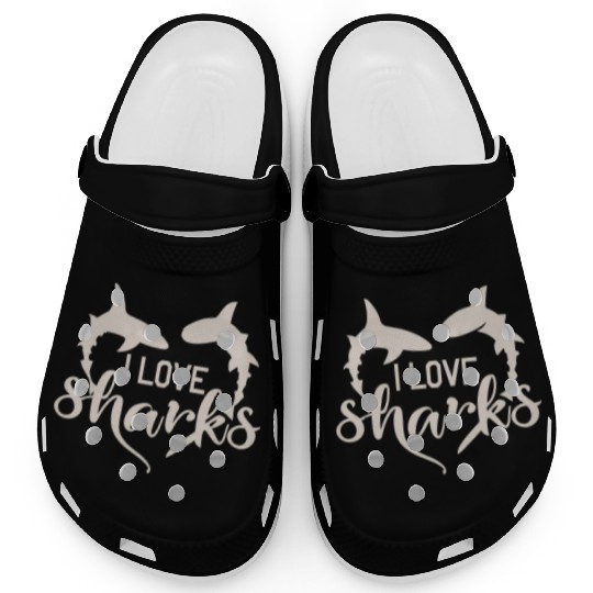 home shark tank, I Love Sharks ,Funny Shark Clogs