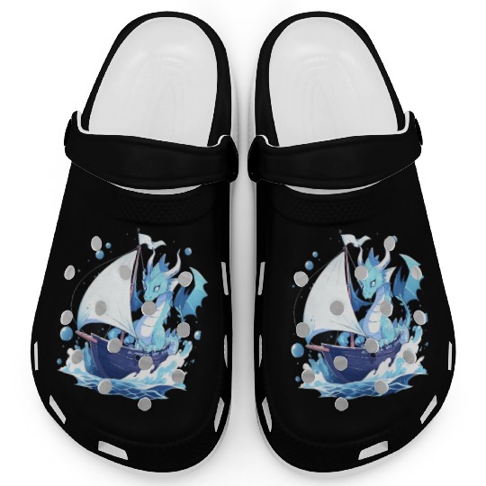 Ice Sailing Dragon Ice Sailor Ice Boating Yachting Clogs