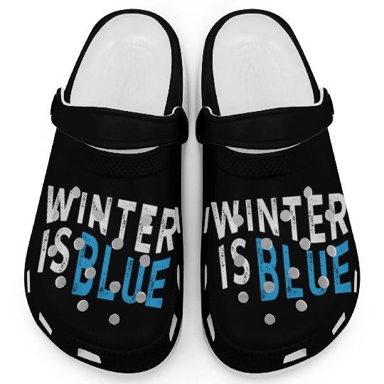 Winter Is Blue Clogs