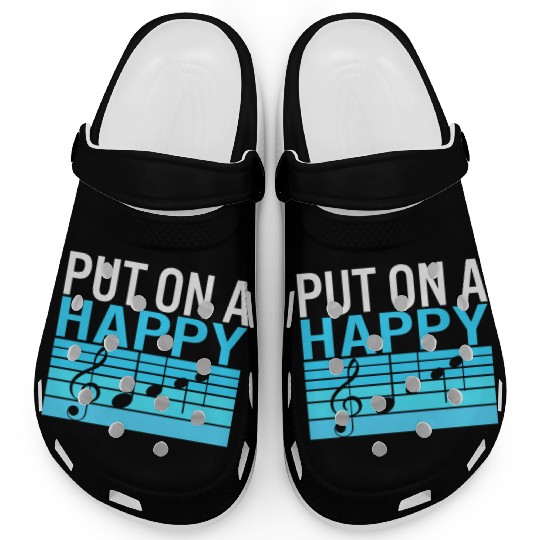 Music Teacher Clogs, Put On A Happy Clogs, Gift For