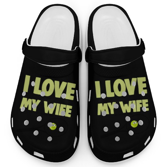 I love My Wife Clogs