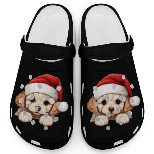 Bichon Frise Christmas Dog Clogs