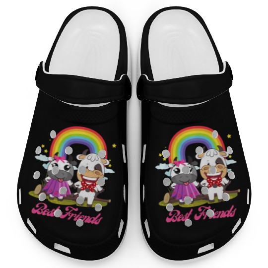 Cow Mooey Cute Strawberry Cow Best Friends Clogs