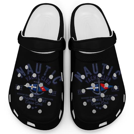 Nautic Yacht Club Emblem Design Clogs