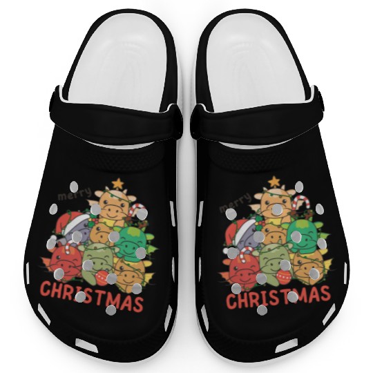 Dragon Christmas Tree Merry Christmas Clogs