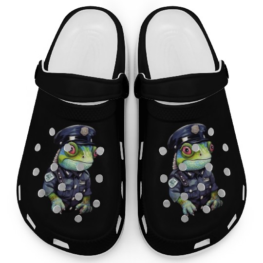Chameleon policewoman Clogs