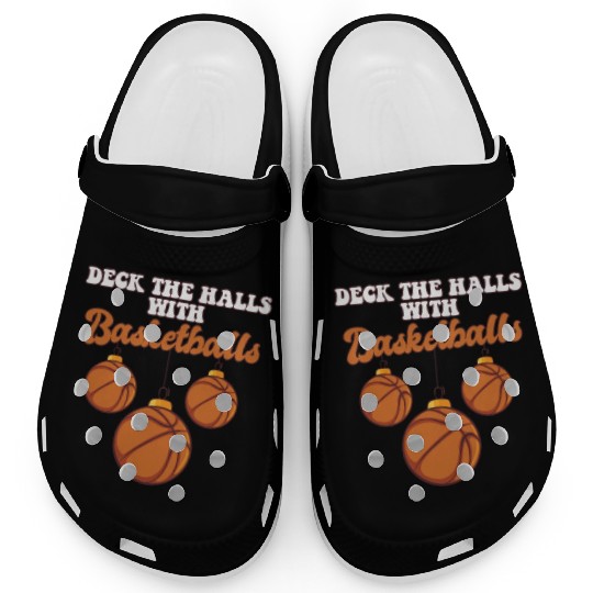 Basketball Player Coach Christmas Balls Deck The Clogs