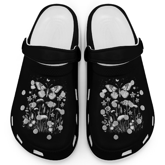 Fairycore cottagecore aesthetic grunge flowers Clogs