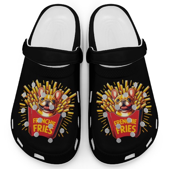 Frenchie Fries - Cute French Bulldog Fries Clogs