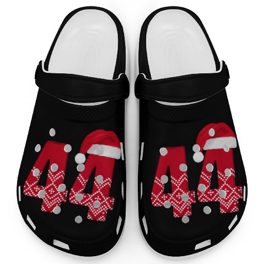 Wedding Anniversary 44 Years - Christmas Number 44 Clogs