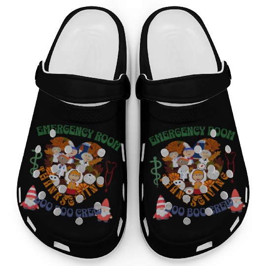 Emergency Room Thanksgiving Boo Boo crew Clogs
