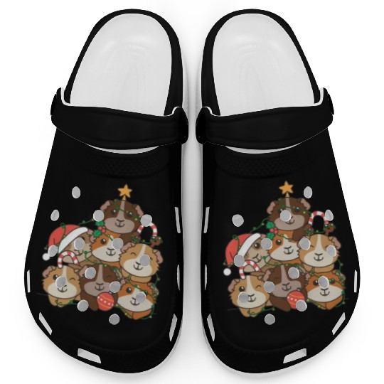 Guinea Pig Christmas Tree Funny Animal Clogs