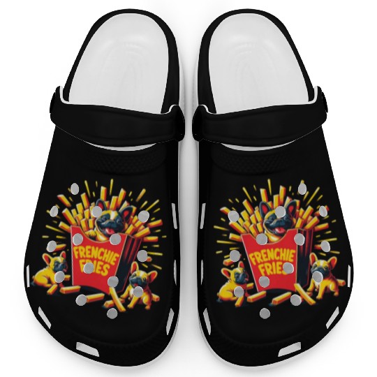 Frenchie Fries - Cute French Bulldog Fries Clogs