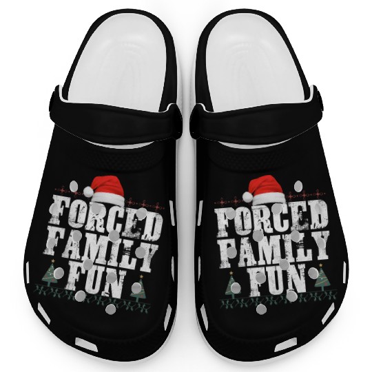 forced family fun .christmas funny Clogs