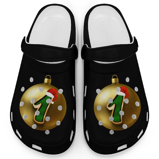1st Christmas Bday Party - Xmas Number One Clogs