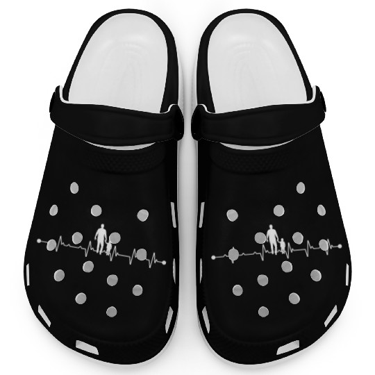Son and Dad Heartbeat Clogs