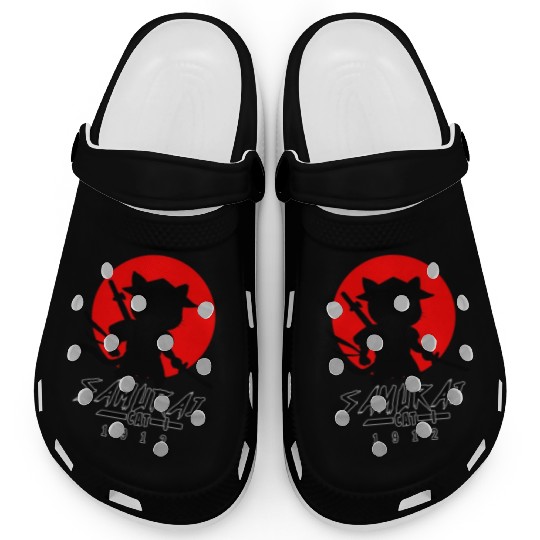 Samurai Cat Clogs
