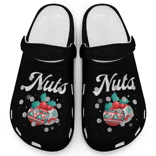 Christmas Nuts Santa Snowflakes Candy Canes Winter Clogs