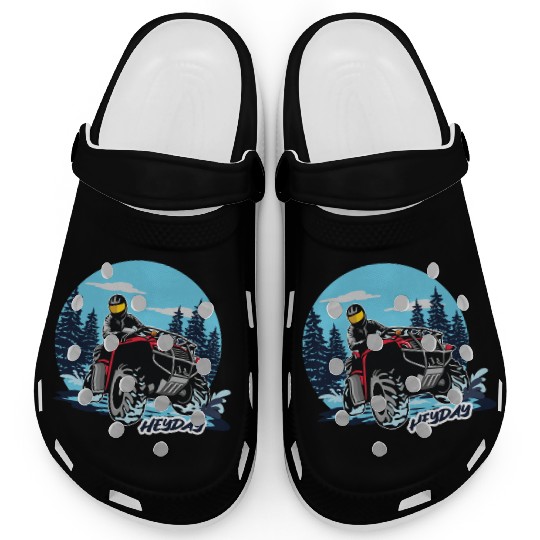 ATV/Quad "Winter Riding" style logo. By "Hey Day" Clogs