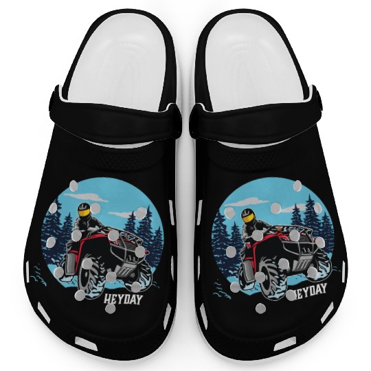 ATV/Quad "Winter Riding" style logo. By "Hey Day" Clogs