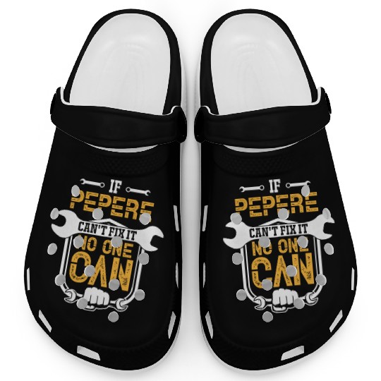 Mens Pepere Handyman Fix It Clogs Mechanic Tools